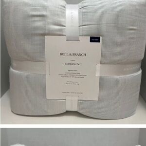 INCREDIBLE DEAL! BOLL & BRANCH 3 Piece Comforter Set NWT!  King/Cal King…
